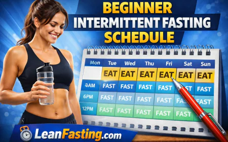Beginner Intermittent Fasting Schedule - LeanFasting.com